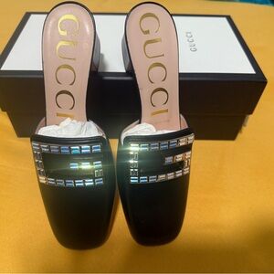 Gucci Black Mules Malaga
